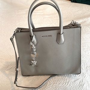Michael Kors Purse Grey Satchel Large